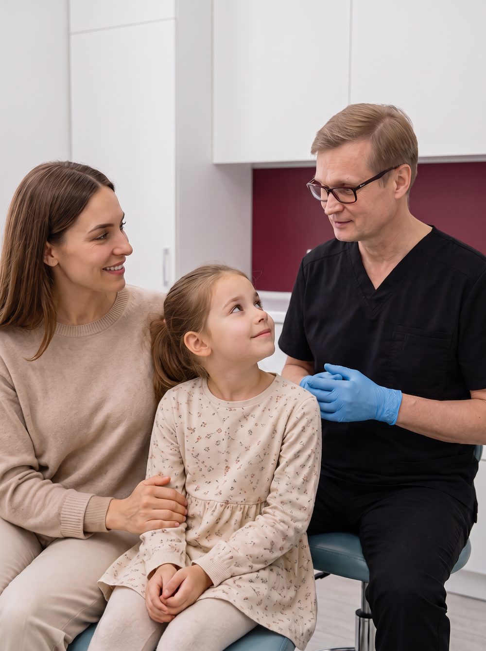 Visita con una mamma e la sua bambina