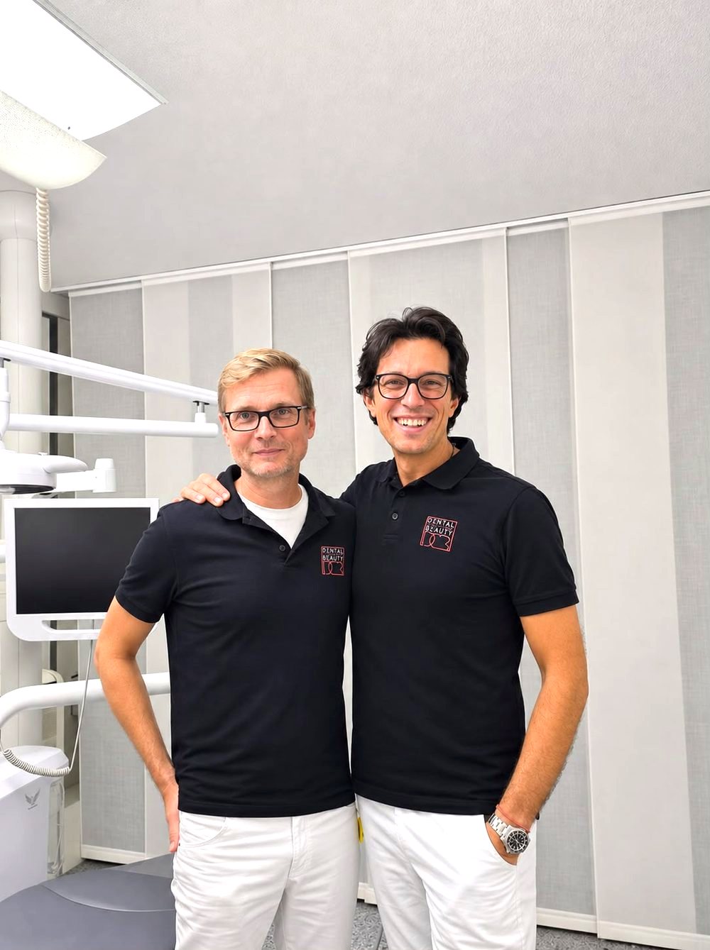 Marek Kalafa e Andrea Ottaviani in clinica
